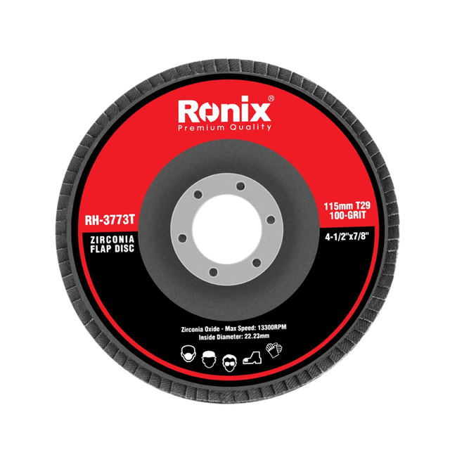 سنباده فلاپ زیرکونیم مینی 115 میلی متری 100 مدل RH-3773T T29