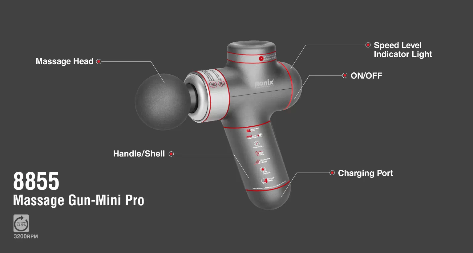 ماساژور شارژی مینی مدل 8855MINI-PRO